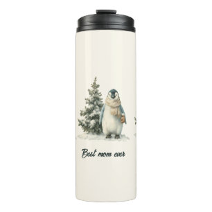 Bouteilles Isothermes Manchot d'hiver « Meilleure maman de tous les temp
