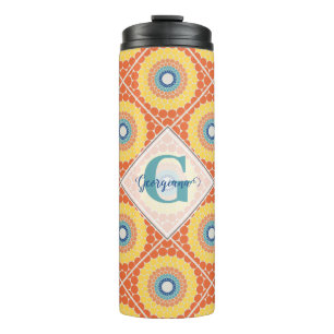 Bouteilles Isothermes Mandala Eté Egéenne Carrelée Personnalisée