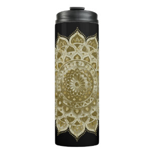 Bouteilles Isothermes Mandala indien coloré de style classe 4