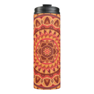 Bouteilles Isothermes Mandala Marron Terreux Bohème Voyage Géométrique N