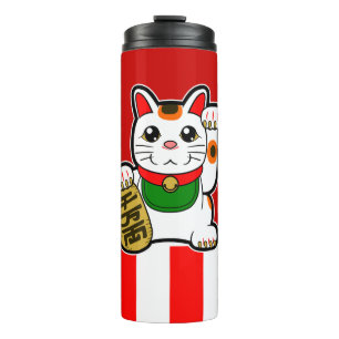 Bouteilles Isothermes Maneki Neko : Lucky Cat japonais