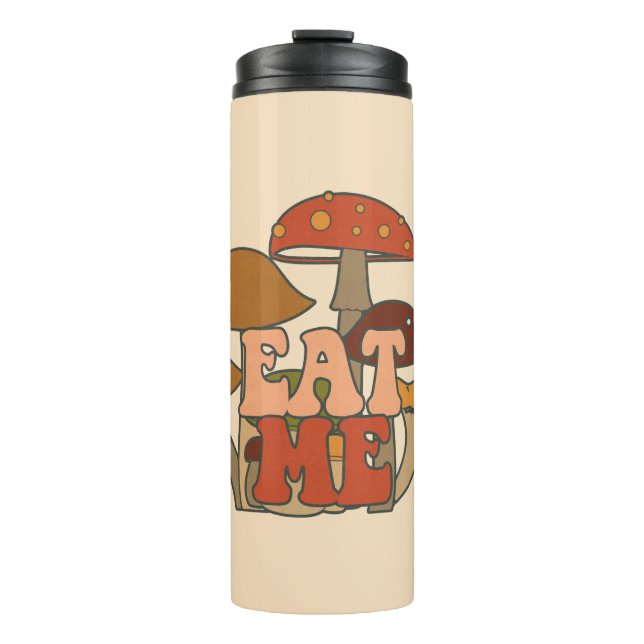 Bouteilles Isothermes "Mange-moi" - Conception Whimsical Mushroom (Devant)