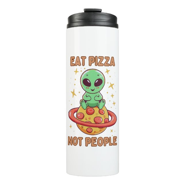 Bouteilles Isothermes Mangez de la pizza pas des gens (Devant)