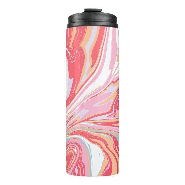 Bouteilles Isothermes Marbre liquide Abstrait ou fond de tendance époxy (Devant)