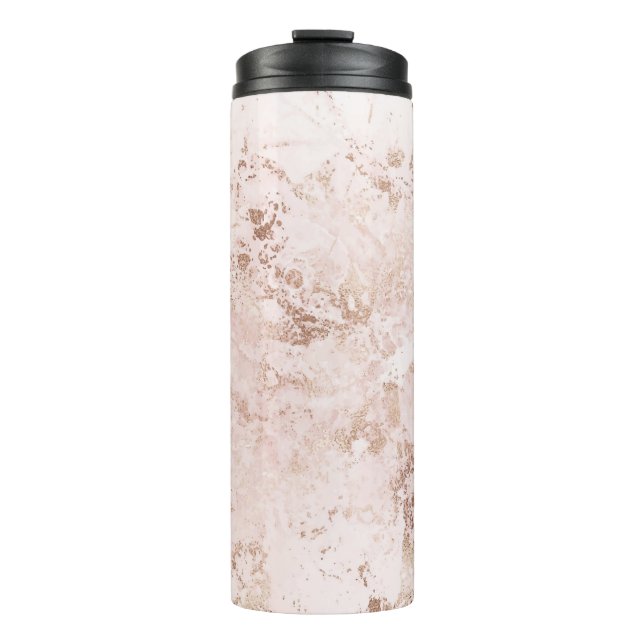 Bouteilles Isothermes Marbre rose : arrière - plan de texture dorée. (Devant)