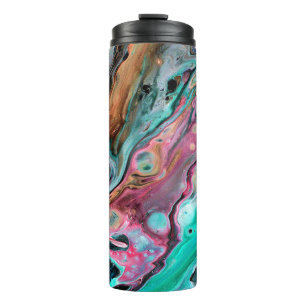 Bouteilles Isothermes Marbre rose et vert