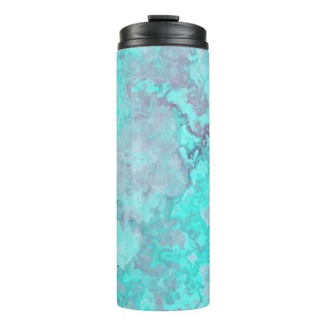 Bouteilles Isothermes Marbre turquoise Abstrait (Devant)