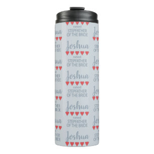 Bouteilles Isothermes Mariage & Cortège 5 Cœurs Beau-père de la mariée