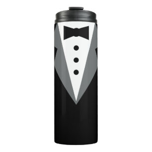 Bouteilles Isothermes Mariage de Tuxedo blanc noir