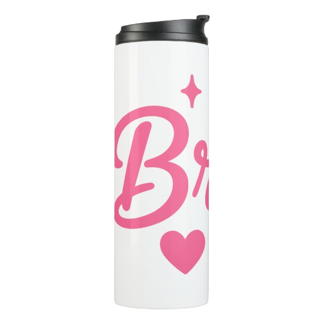 Bouteilles Isothermes Mariée Néon Rose (Tourné sur la gauche)