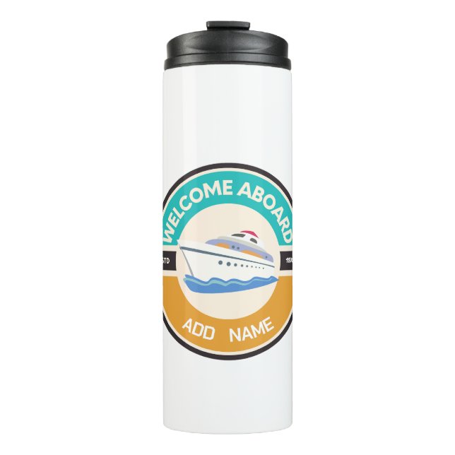 Bouteilles Isothermes Marine bleue Ancre nautique club nautique (Devant)