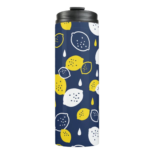 Bouteilles Isothermes Marine Blue Lemon Art - Refresh Citrus Design (Devant)