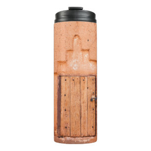Bouteilles Isothermes Marocain Traditionnel Texture De Fenêtre En Bois