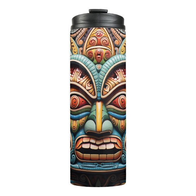 Bouteilles Isothermes Masque Tiki 3-D (Devant)