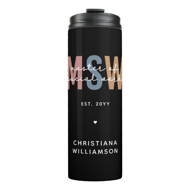 Bouteilles Isothermes Master en travail social en MSW (Devant)