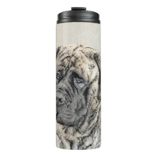 Bouteilles Isothermes Mastiff anglais (Brindle) Peinture - Chien Art