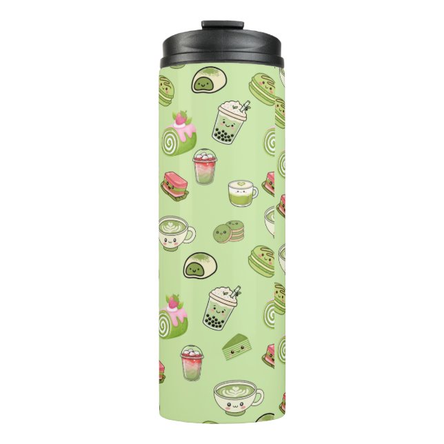 Bouteilles Isothermes Matcha mignon (Devant)