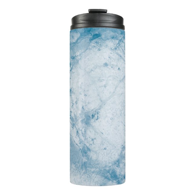 Bouteilles Isothermes Matelas à fleurs bleu et blanc (Devant)