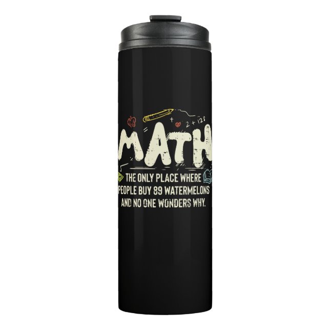 Bouteilles Isothermes Mathématiques Cadeau de professeur de mathématique (Devant)
