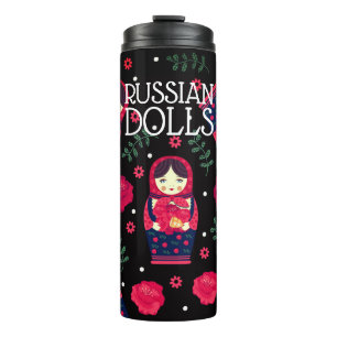 Bouteilles Isothermes Matryoshka Babushka, les poupées russes sonnent le