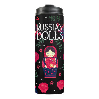 Bouteilles Isothermes Matryoshka Babushka, les poupées russes sonnent le