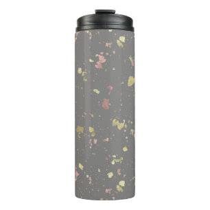 Bouteilles Isothermes Matte Gold et Rose Gold Flakes Warm Dark Grey