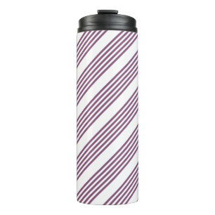 Bouteilles Isothermes Mauve violet blanc cinq bandes motif