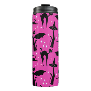 Bouteilles Isothermes MCM Halloween tenue de fête Minimaliste Chats Rose
