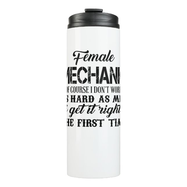 Bouteilles Isothermes Mécanique féminine Bien sûr, je ne travaille pas a (Devant)