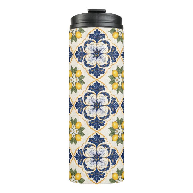 Bouteilles Isothermes Mediterranean Lemon Tile Italian Talavera (Devant)