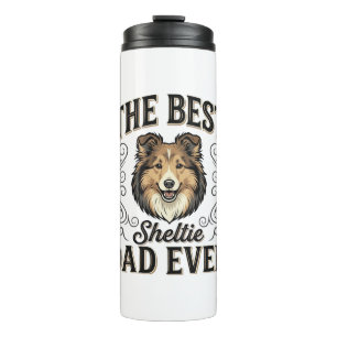 Bouteilles Isothermes Meilleur papa de Sheltie vintage conception de ama