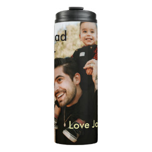 Bouteilles Isothermes Meilleur papa du monde cadeau photo nom simple pou