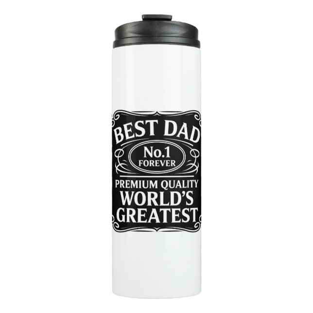 Bouteilles Isothermes Meilleur papa jamais (Devant)