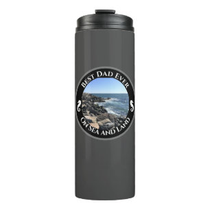 Bouteilles Isothermes Meilleur Papa Jamais Bleu Océan Atlantique Rocky S