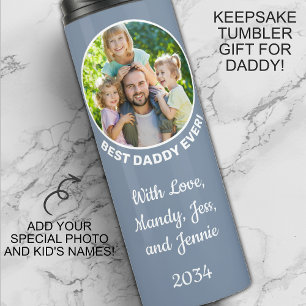 Bouteilles Isothermes Meilleur Papa Personnalisé avec Photo