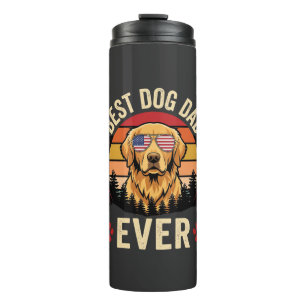 Bouteilles Isothermes Meilleur papa pour chien Retro Golden Retriever