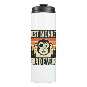 Bouteilles Isothermes Meilleur Papa Singe Vintage T-shirt pour Papa Sing