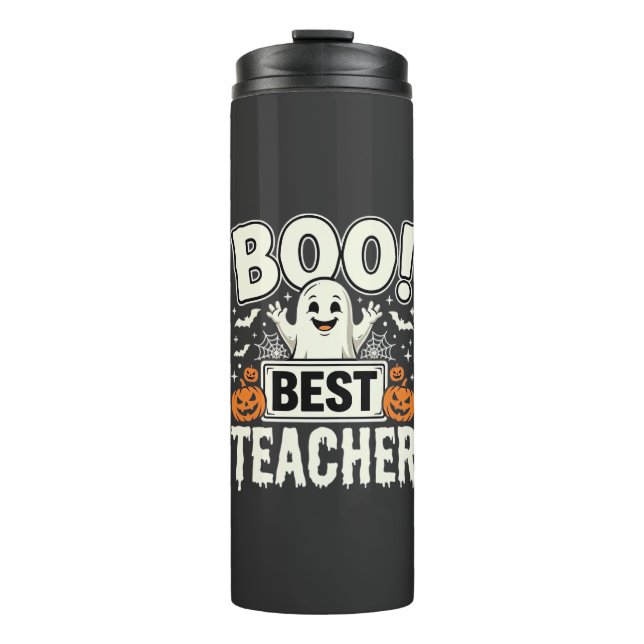 Bouteilles Isothermes Meilleur professeur Halloween fantôme Design_1 (Devant)