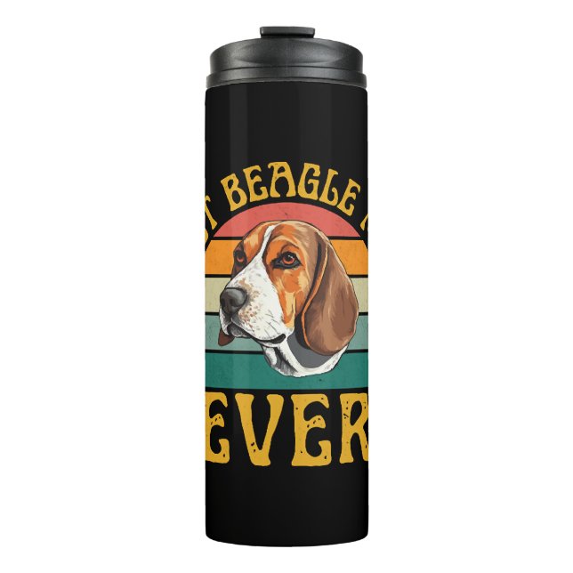 Bouteilles Isothermes Meilleure maman Beagle Ever, Chien Beagle Drôle Ca (Devant)