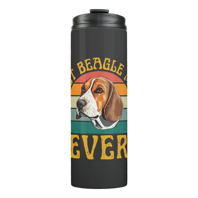 Bouteilles Isothermes Meilleure maman Beagle Ever, drôle de chien Beagle (Devant)