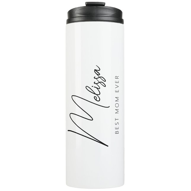 Bouteilles Isothermes Meilleure maman minimaliste jamais (Minimalist Personalized Best Mom Ever Thermal Coffee Mug, Mother's Day Gift, Modern Simple Script )