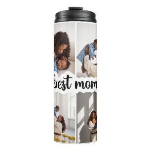 Bouteilles Isothermes Meilleure Maman Personnalisée 4 Photo Collage