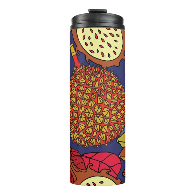 Bouteilles Isothermes Mélange exotique de fruits tropicaux. Natur floral (Devant)