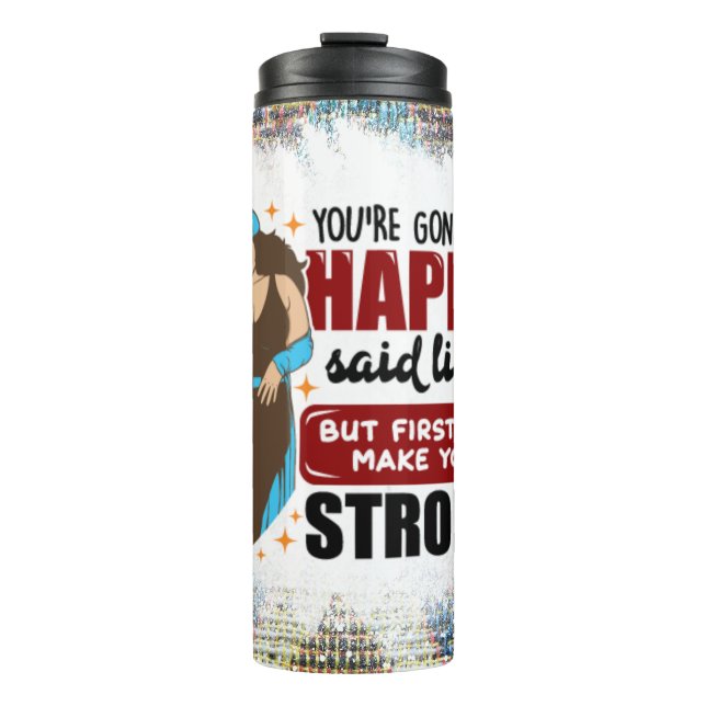 Bouteilles Isothermes Melanin noire poppin sista affirmation amour (Devant)