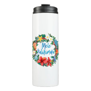 Bouteilles Isothermes Mele Kalikimaka Hawaiian Christmas Wreath