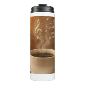 Bouteilles Isothermes "Melodies in Steam: Musical Coffee Cup Art Mug"