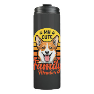 Bouteilles Isothermes Membre de la famille Corgi adorable amateur de chi