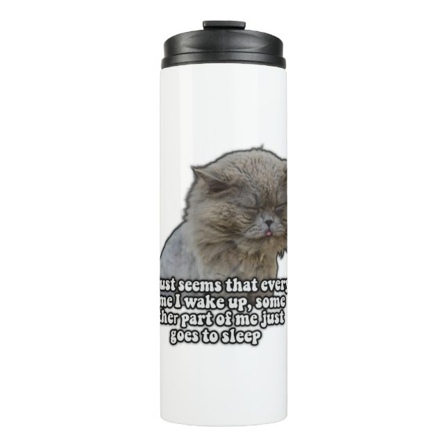 Bouteilles Isothermes Mème de chat amusant pour les amateurs de chatte e (Devant)
