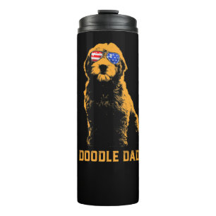 Bouteilles Isothermes Mens Mens Doodle Dad Goldendoodle Vintage