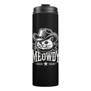 Bouteilles Isothermes Meowdy Cat Cowboy Cowgirl Meow Howdy Halloween Cos